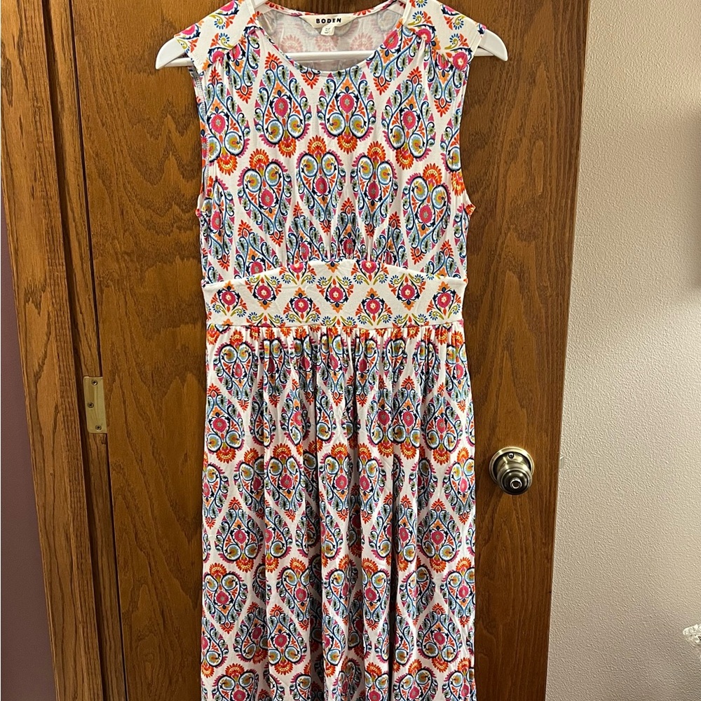 NWOT Boden Multicolor Paisley Midi Dress